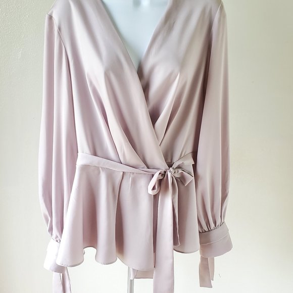 DRESSY GREY BLOUSE (LARGE) - Picture 1 of 3